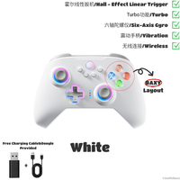 AOLION Pro Controller Hall Effect Joystick for Nintendo Switch/ PC/ iOS/ Android Bluetooth Macro RGB Gamepad Local Stock