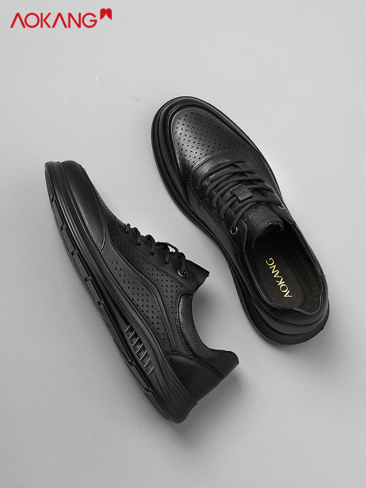AOKANG | Winter Business Casual Leather Shoes Soft Bottom Harga 192 Ringgit*Penghantaran Percuma