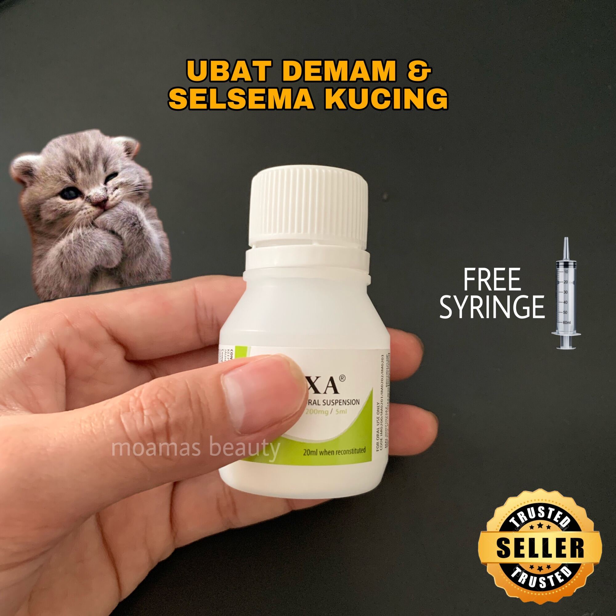 Imexa Ubat Kucing Demam Selsema Kkm Approved Lazada