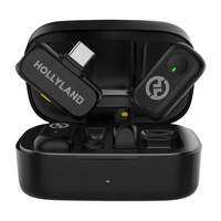 Hollyland Lark A1 Combo - Wireless Mini Microphone for iPhone & Android (2TX + USB-C RX + Lightning RX + Charging Case)