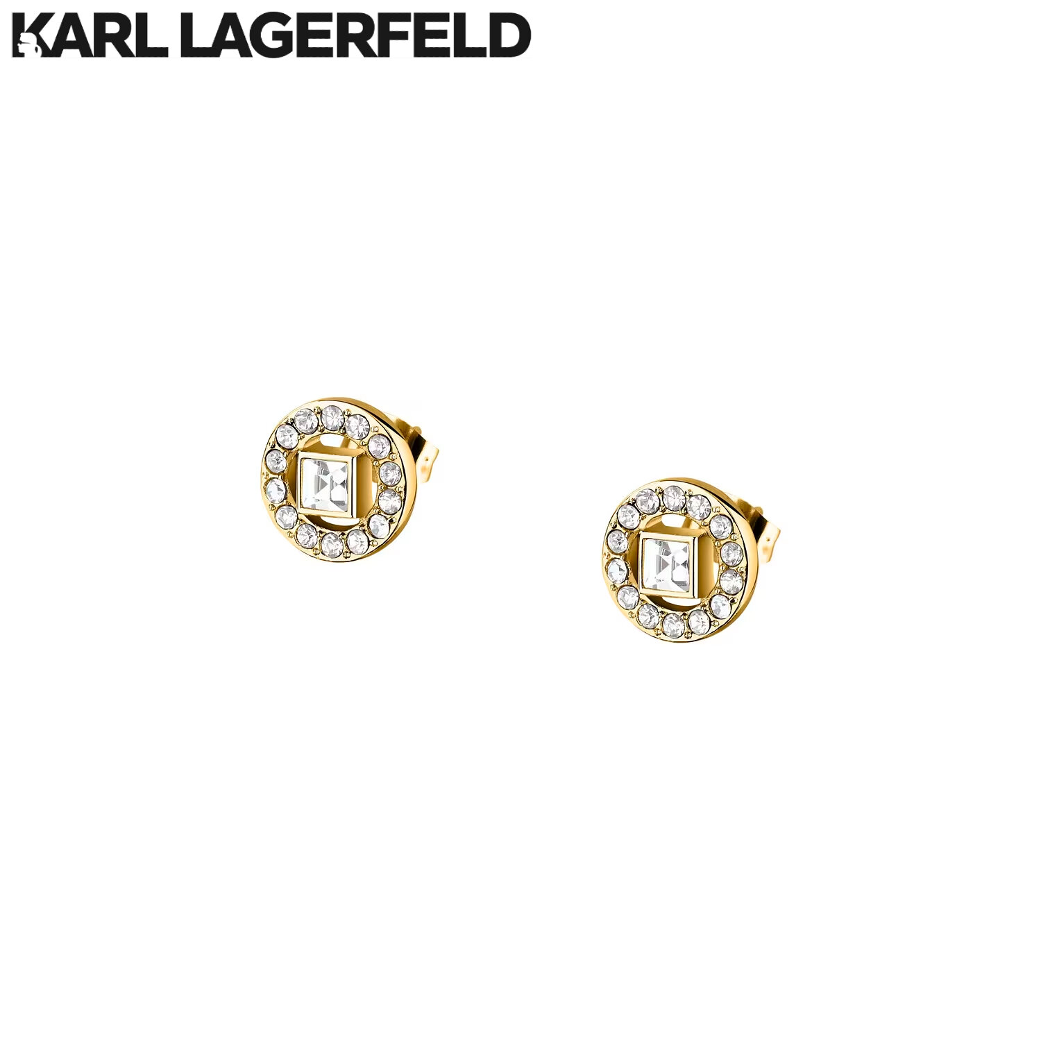 KARL LAGERFELD illume earrings gold 1CM KLBJX18 ราคา 3,622 บาท*ส่งฟรี