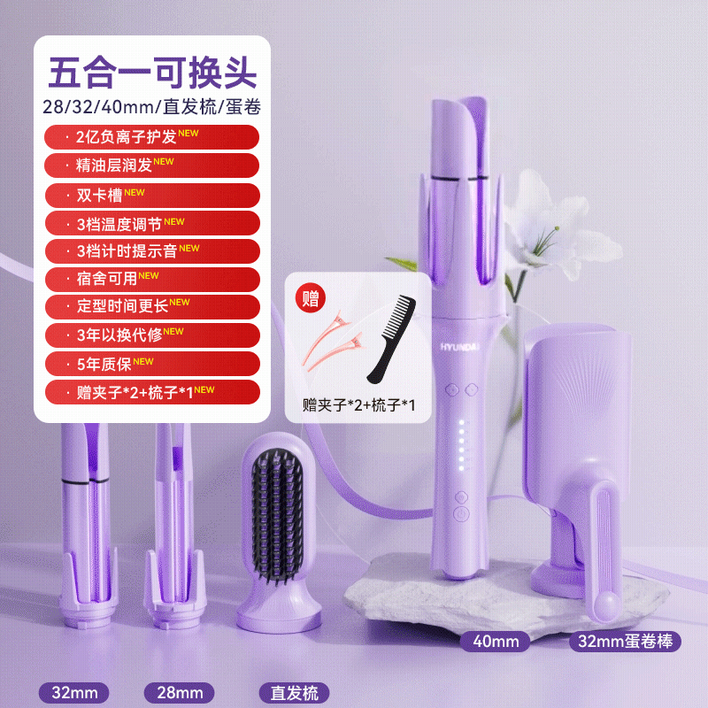 Hyundai | Long Lasting Big Waves Multi Functional Automatic Curling Iron 32mm