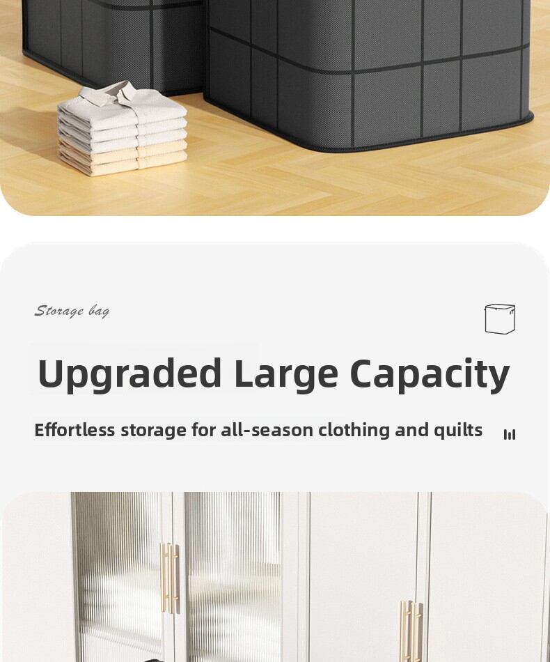 Extra Large Woven Storage Bag For Quilts And Bedroom Organisation_voghion.com