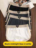 JIAZINI | Ice Silk Mens Underwear Summer Thin Breathable Antibacterial Boxer Shorts Moisture Proof Sports Loose Flat Angle Pants