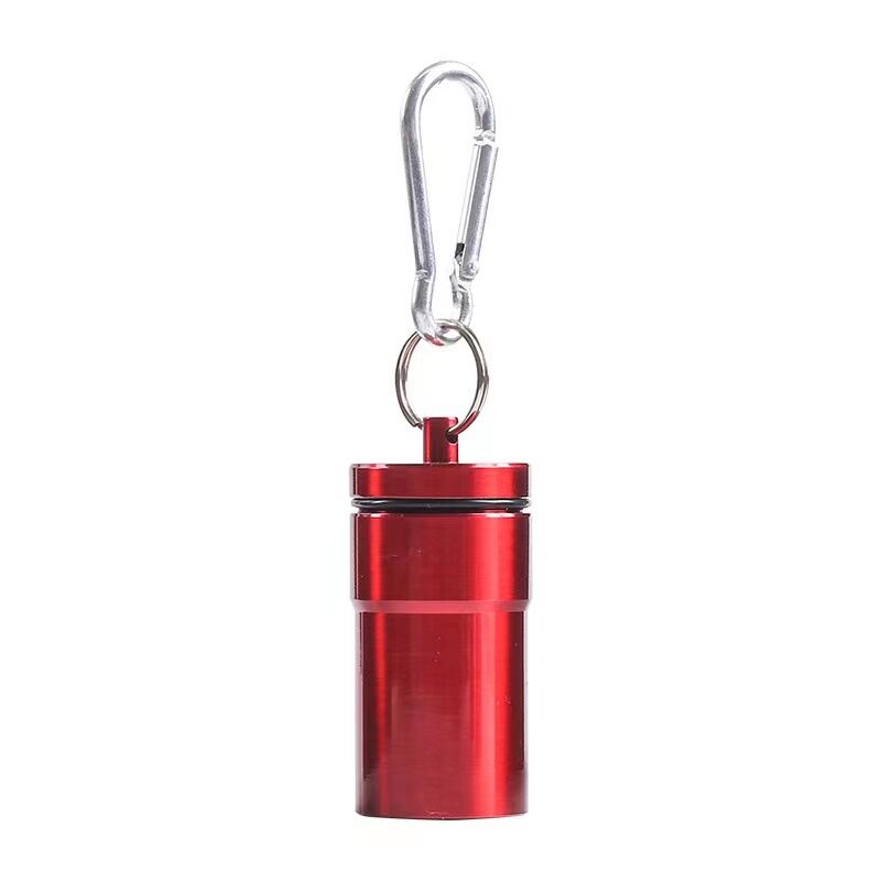 Windproof Aluminum Pocket Ashtray With Lid Portable Keychain Tube_voghion.com
