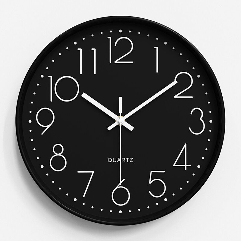 ZETAO | Silent Quartz Wall Clock Simple Style