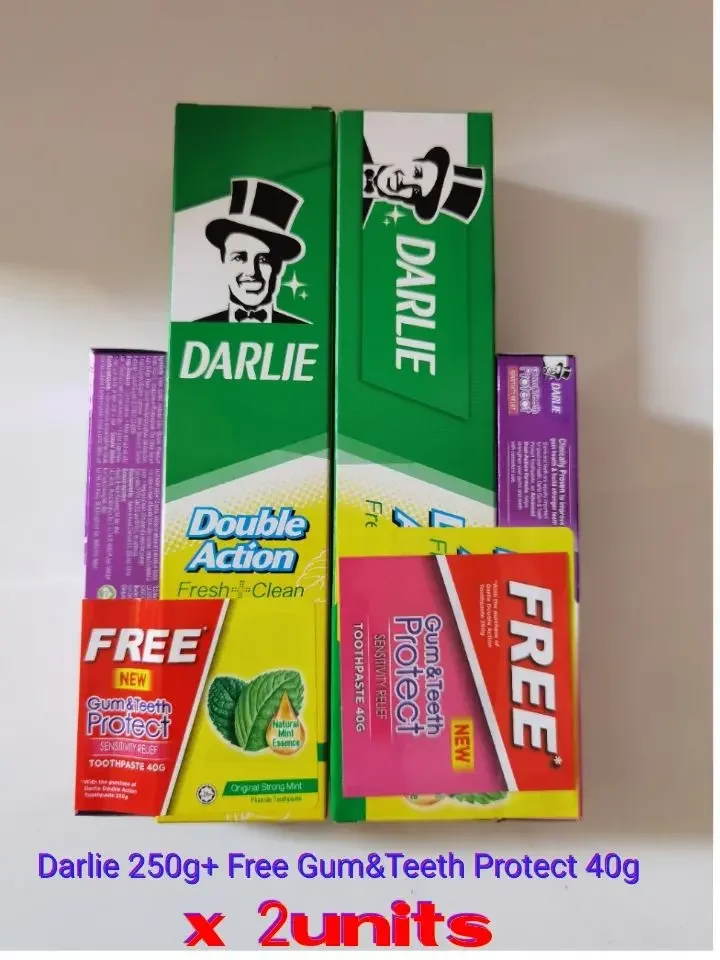 2units Darlie Double Action 250g + Free 40g Gum&Teeth Protect