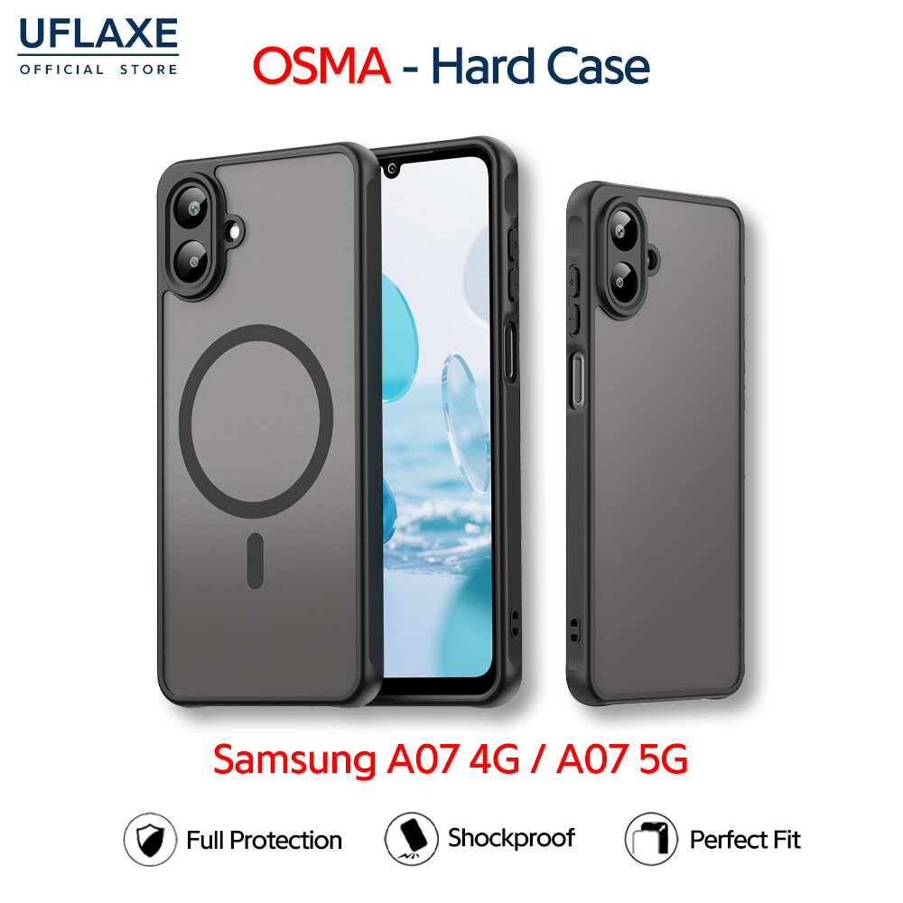UFLAXE OSMA - For Samsung Galaxy A07 4G / A07 5G Case - Shockproof Hard Case, Anti-Fingerprint Full Protection Matte Phone Case