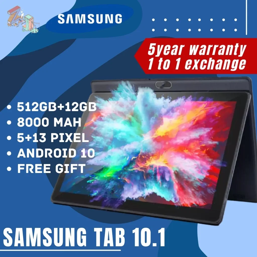 {PDPR ONLINE CLASS} Samsung Tablet 10.8 Android Tablet Smart Tab 512GB + 12GB RAM GoogleMeet/PDPR Free Keyboard* FREE POUCH BAG*