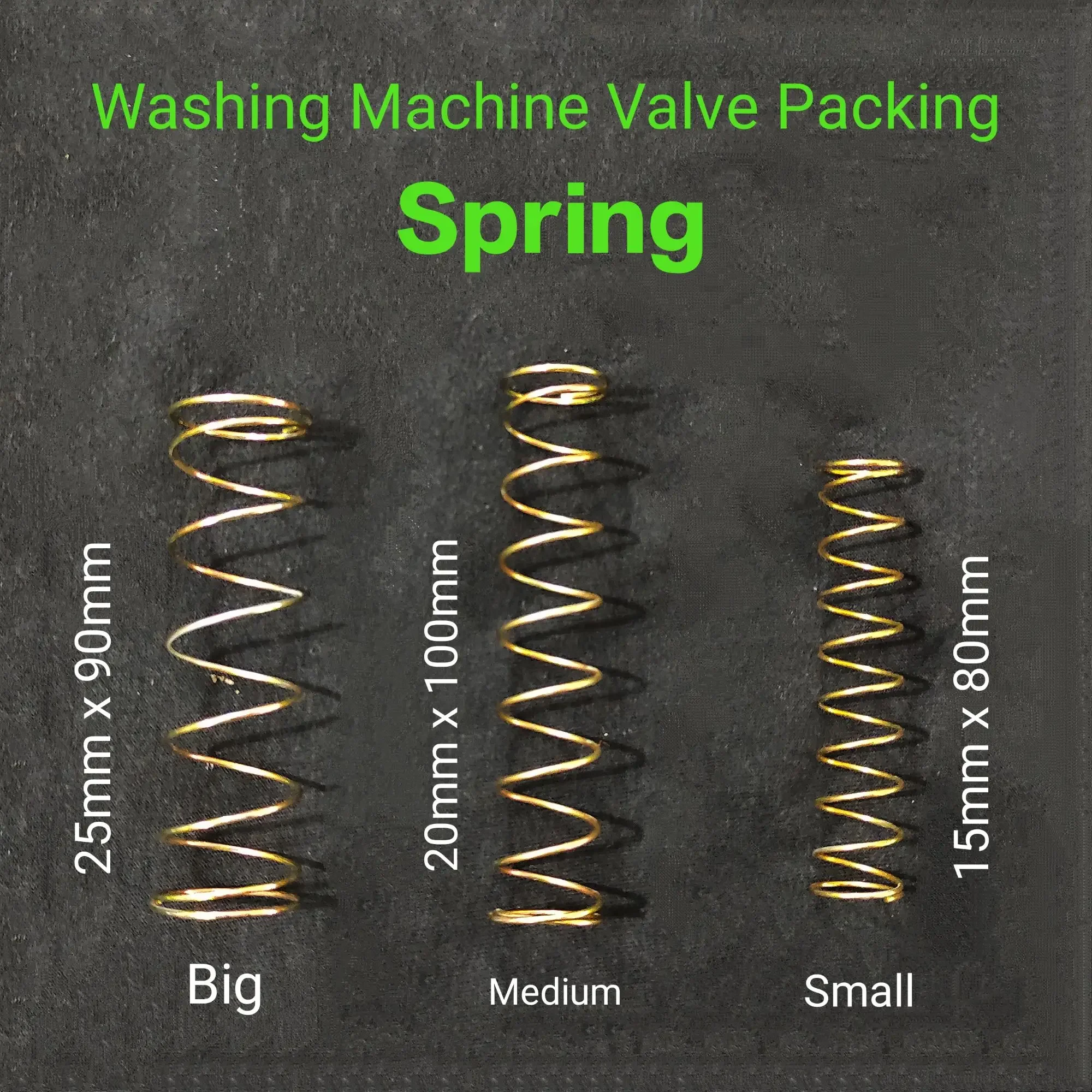 Washing Machine Valve Packing Bellow Spring 3 Saiz