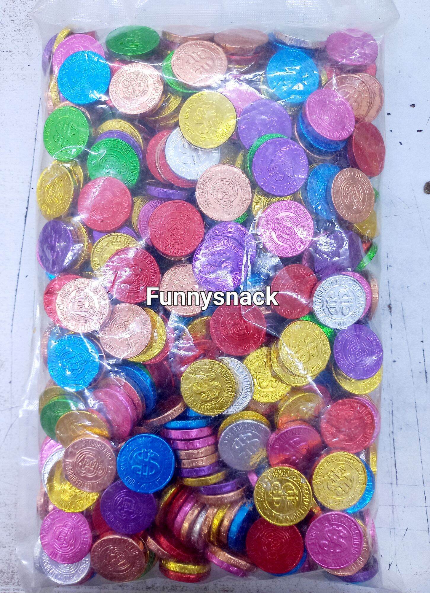 1kg Chocolate Gold Coin Chocolate Colour Coin HALAL Lazada