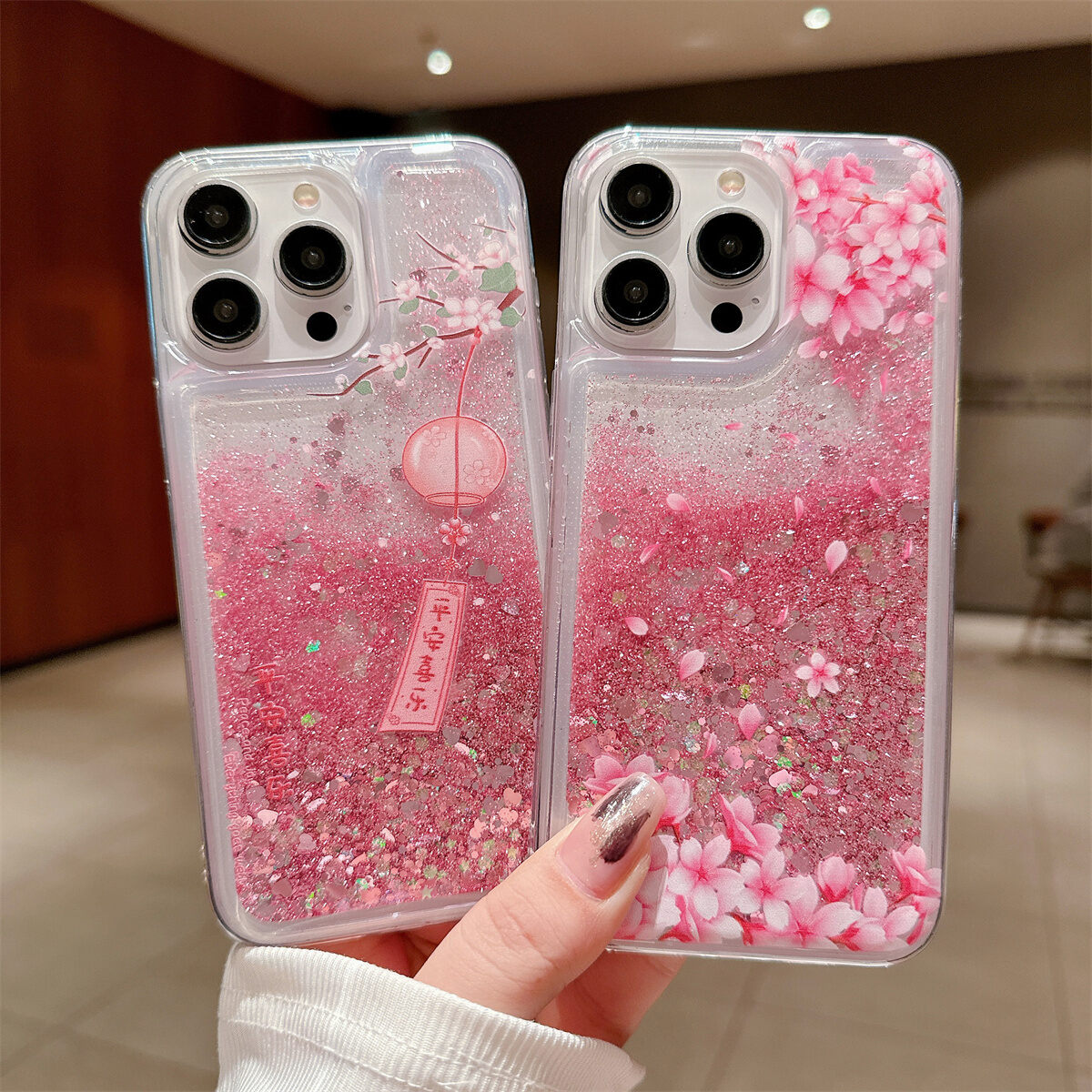 Blumen Handyhülle Für Iphone Mit Rosa Pfirsichblüten Design_voghion.com