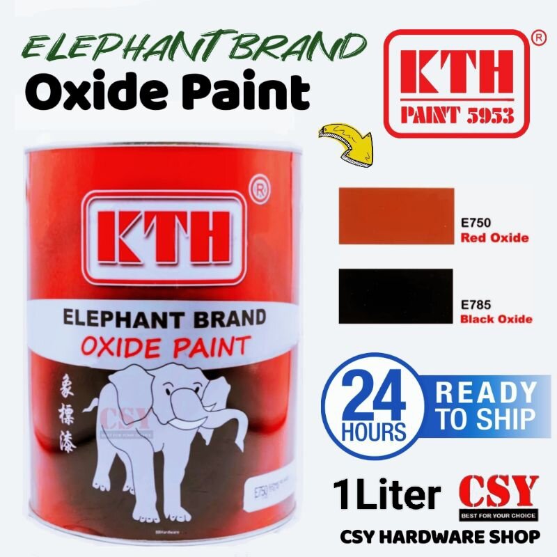 KTH Elephant Oxide Paint 1Liter / Cat Anti Karat / Cat Besi