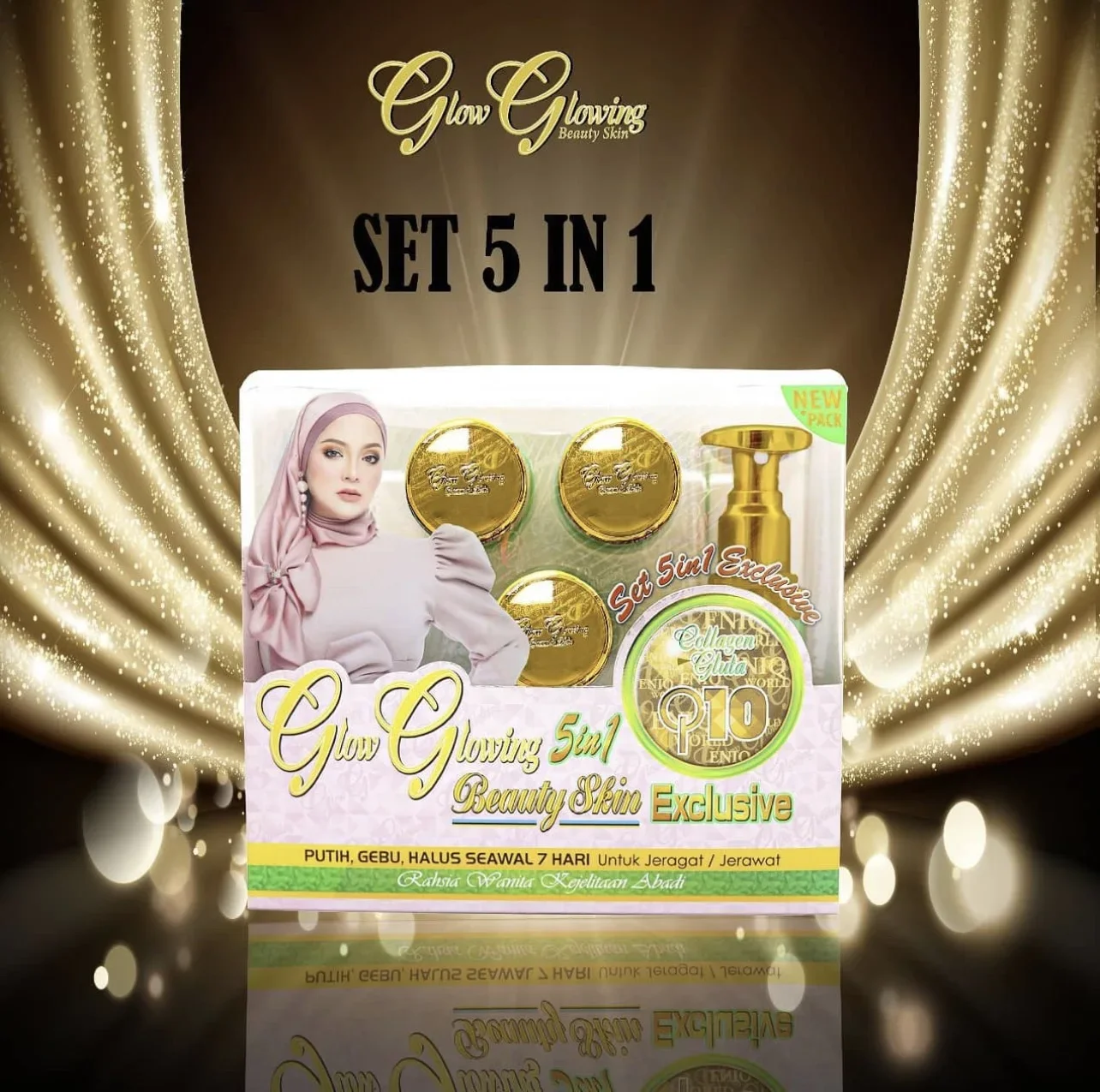 GLOW GLOWING 5 IN 1 100% ORIGINAL FROM HQ READY STOCK FAST DELIVERY