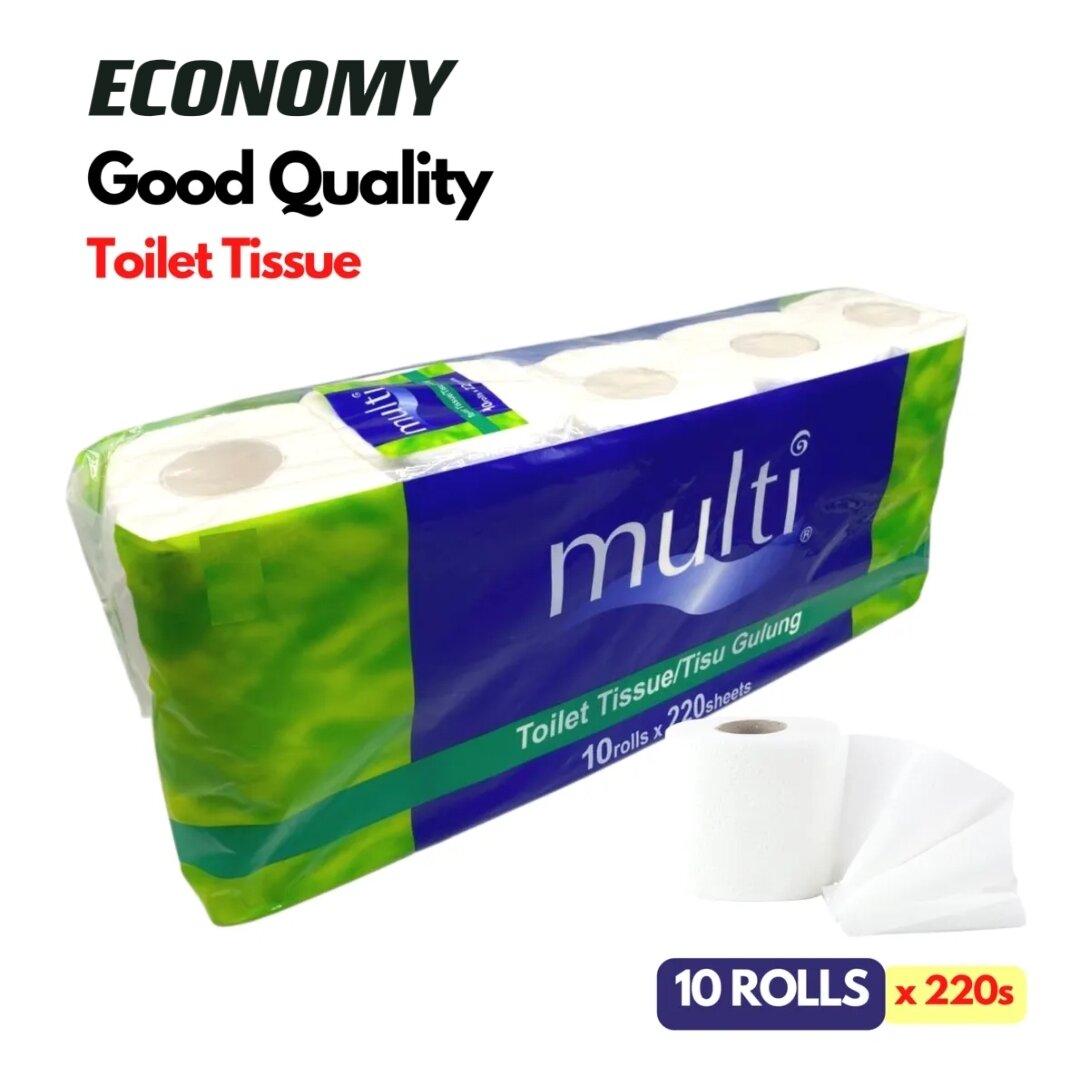 Multi Toilet paper roll (1 pack 10 rolls) 2ply 原生木匠卫生纸 /1提10卷 2层