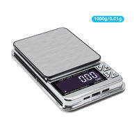 RCYAGO High Precision Stainless Digital LCD Electronic Jewelry Scale 200g/600g/1000gX0.01g With Count Balance Pocket Scales USB Charge