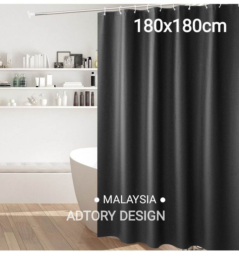 Beli Grey Color Shower Curtain Pada Harga Terendah Lazada Com My Beli Grey Color Shower Curtain Pada, Black And Blue Shower Curtain