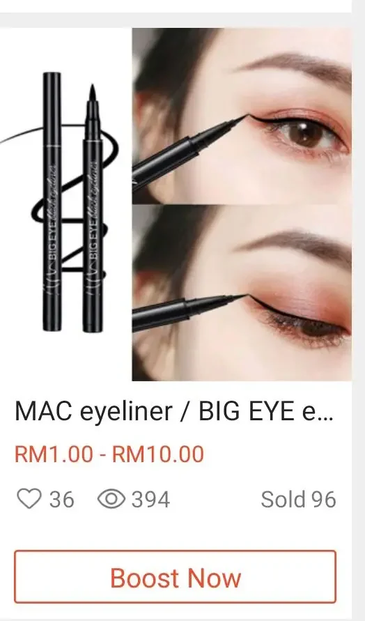 MAC eyeliner / BIG EYE eyeliner / Make up Eyeliner Waterproof Liquid Beauty Cosmetic pro Eye Liner Pencil