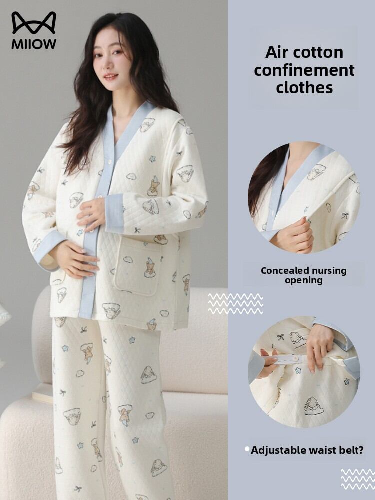 MiiOW | Air Cotton Seasonal Maternity Nightwear for Easy Nursing Harga 108 Ringgit*Penghantaran Percuma