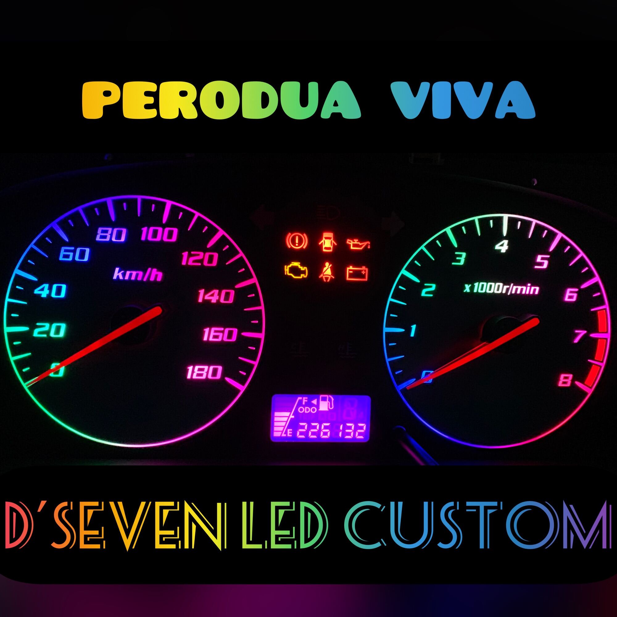 LED METER PERODUA VIVA (1 SET) | Lazada