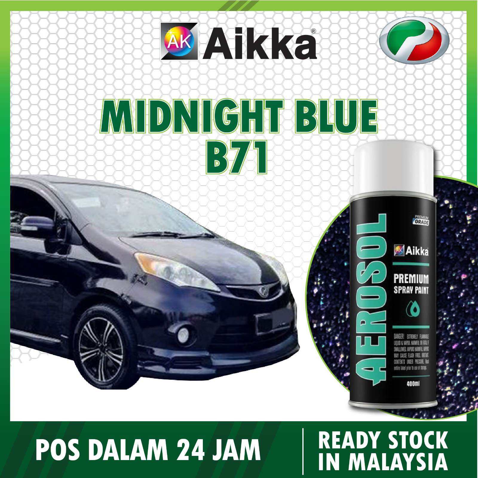 【PERODUA ALZA 】AIKKA Aerosol Spray 370ml Aikka Paint Touch Up Paint Cat ...