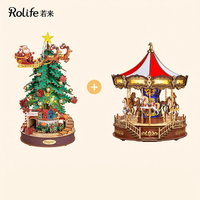 rolife | DIY Musical Carousel Kit Assemble Wooden Puzzle