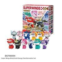 AULDEY | Super Wings Black Gold Transforming Robot Toy