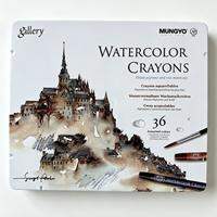 MUNGYO MAC series 12/24/36 colors Water soluble Watercolor crayon Drawing supplies
