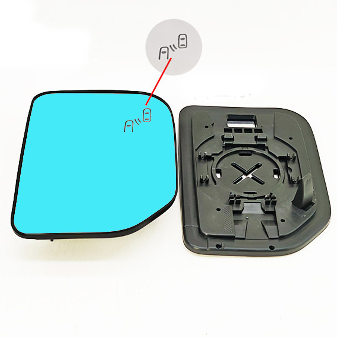 Car Rearview Blue Mirror Glass for Toyota FJ Cruiser 2008 2009 2010 2011 2012 2013 2014 2015 2016 2017 View Exterior lens ราคา 2,903 บาท*ส่งฟรี