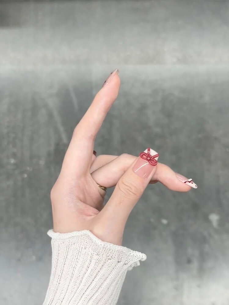Summer%20New%20Cute%20French%20Polka%20Dot%20Cat%20Eye%20Red%20Bow%20Tie%20Nail%20Art%20Handmade%20Wearing%20False%20Nails%20Removable%20Beauty%20Nail%20Products%20-%20Image%203