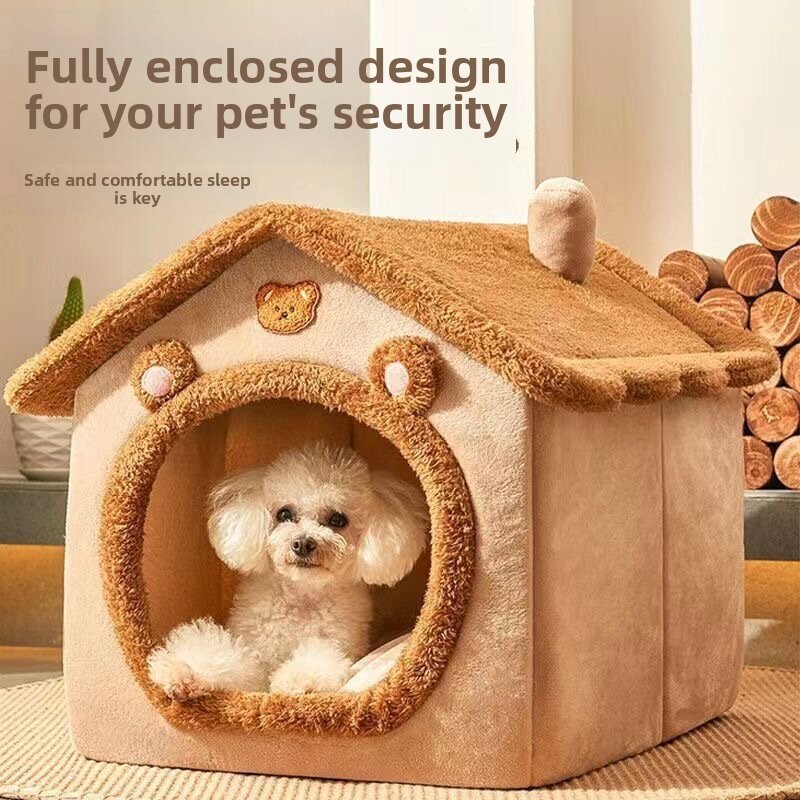 All-Season Insulated Closed Security Dog Bed Washable Harga  117 Ringgit*Penghantaran Percuma