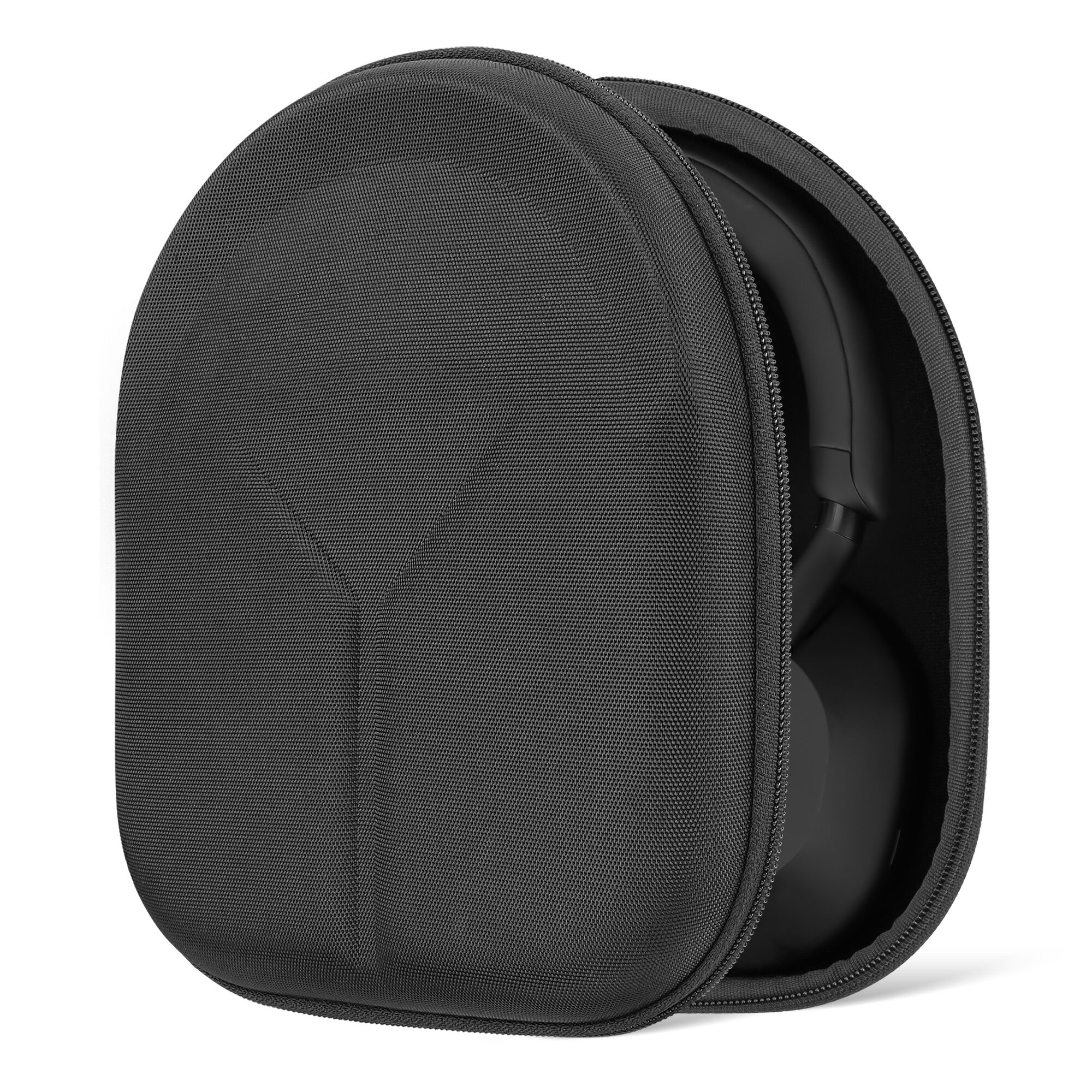 Geekria Shield Headphones Case for Sony WH-1000XM5, WH-1000XM4, WH-1000XM3, WH-CH710N, Replacement Hard Shell Travel Carrying Bag with Cable Storage (Black)