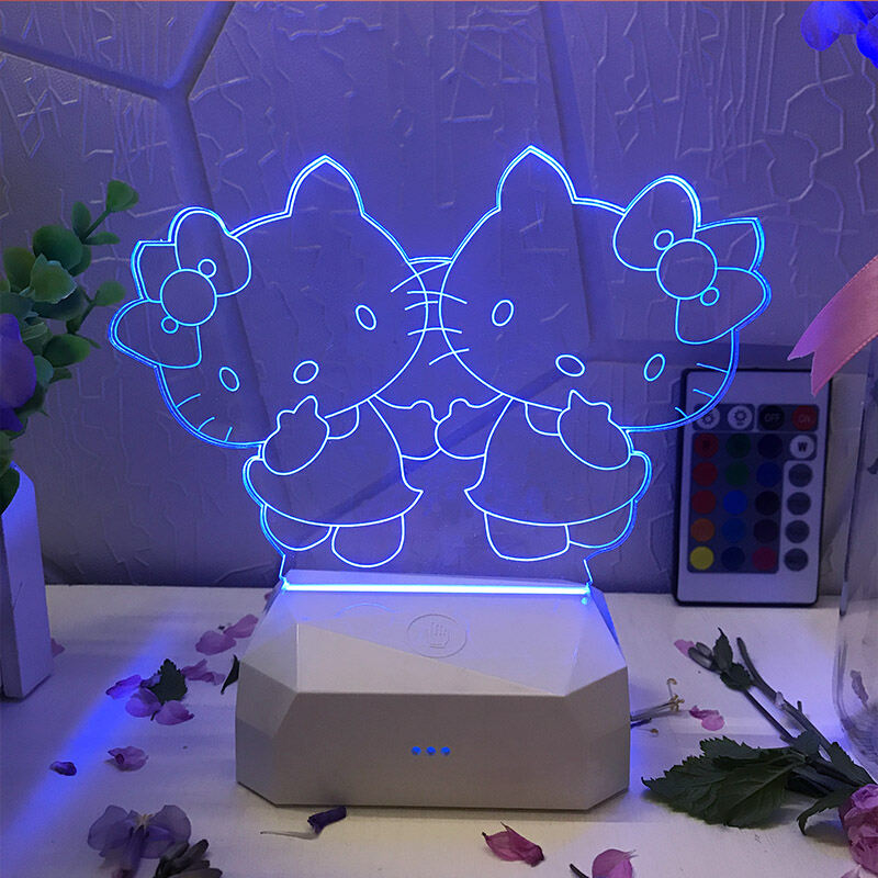 Hello Kitty Night Light Cartoon Cute Creative Hello Kitty Hellokitty3d 