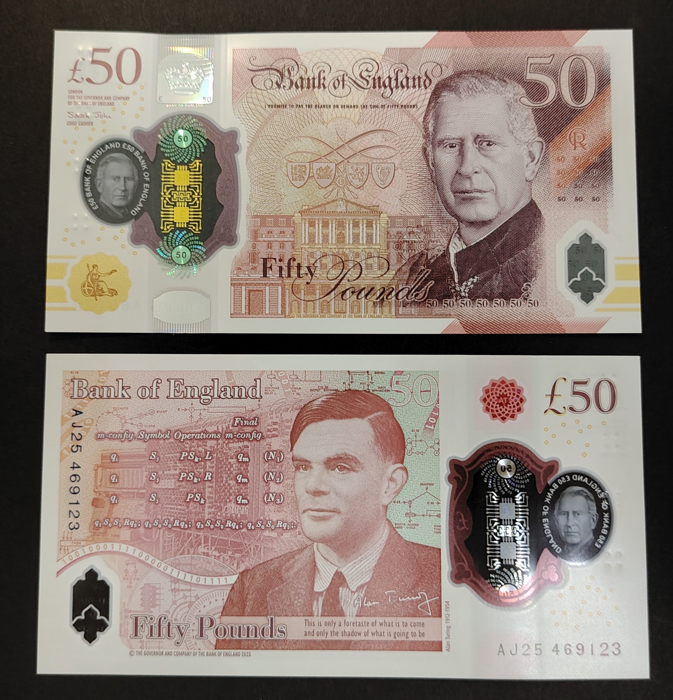 Great Britain UK England 2024 KING CHARLES III 50 Pounds UNC