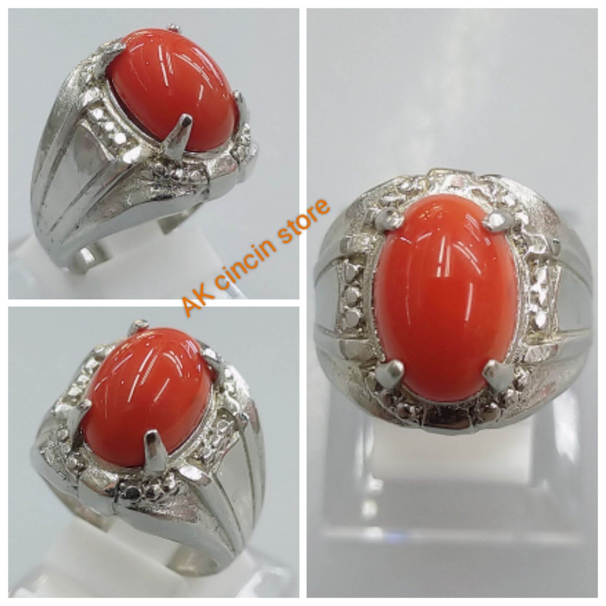 Cincin Batu Marjan Asli Lazada 9895