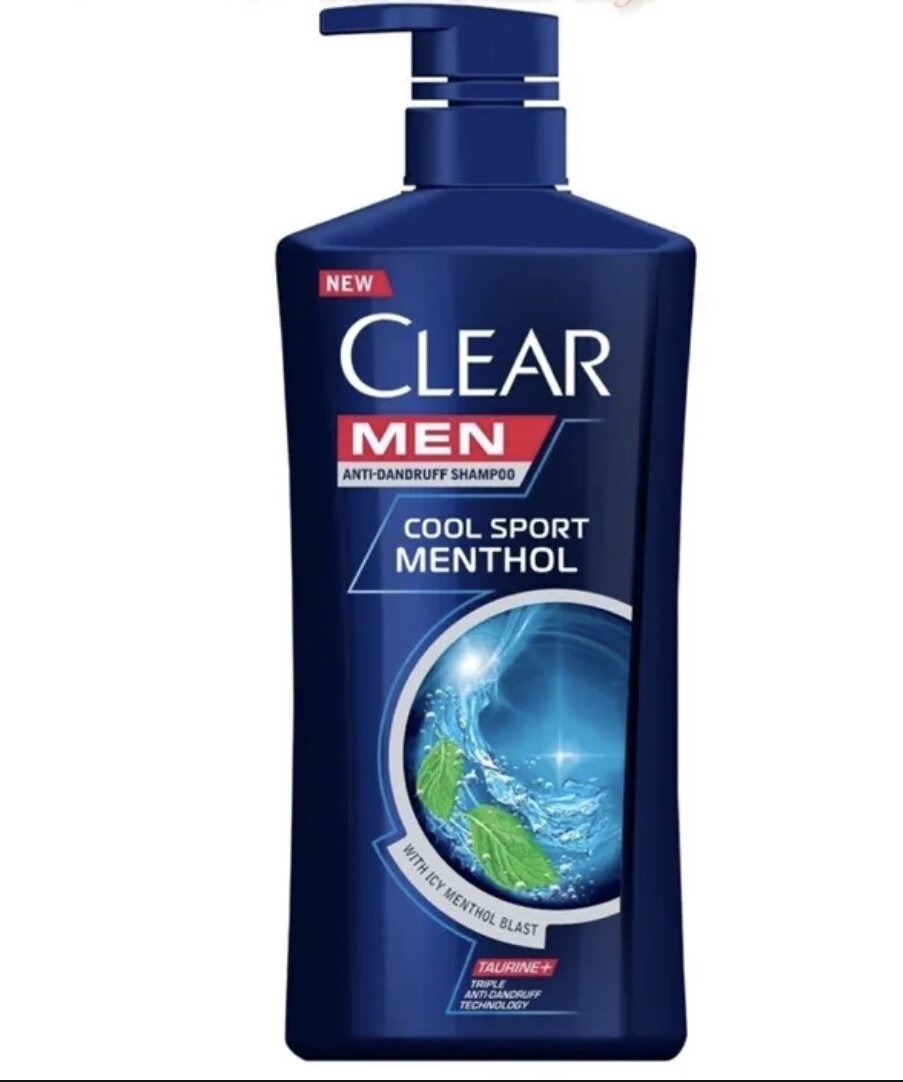 Clear Men Anti-Dandruff Shampoo Ice Cool Mentol 650ml Expiry: 09/2025 ...