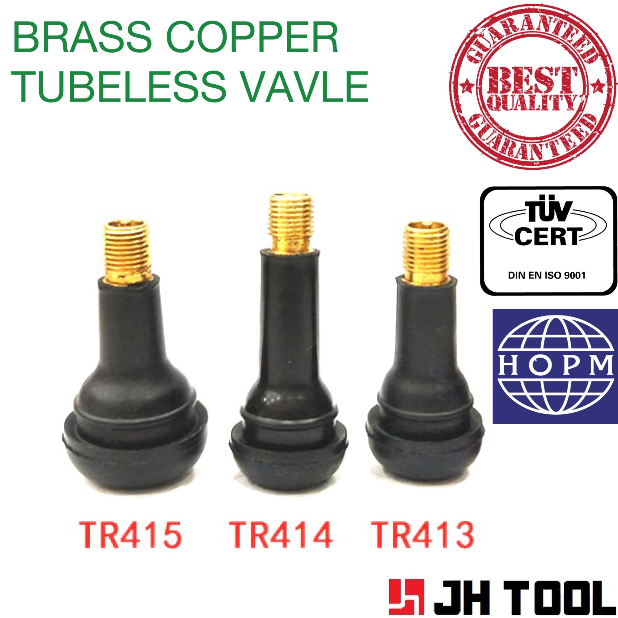 Jh Tool Copper Tyre Tubeless Vavle Tr413 Tr414 Tr415 Tiub Kepala Angin