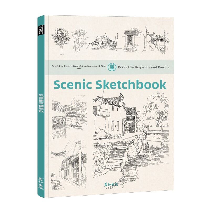 Line Drawing Practice Book Sketching Copybook Pencil Sketch Copybook Black and White Decorative Painting Line Art Creativity Materials