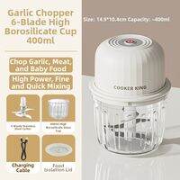 COOKER KING | Garlic Mincer Meat Grinder Auxiliary Food Processor Small Home Use