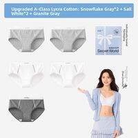 Secret World | Sport Antibacterial No-Panty-Line Women Cotton Underwear