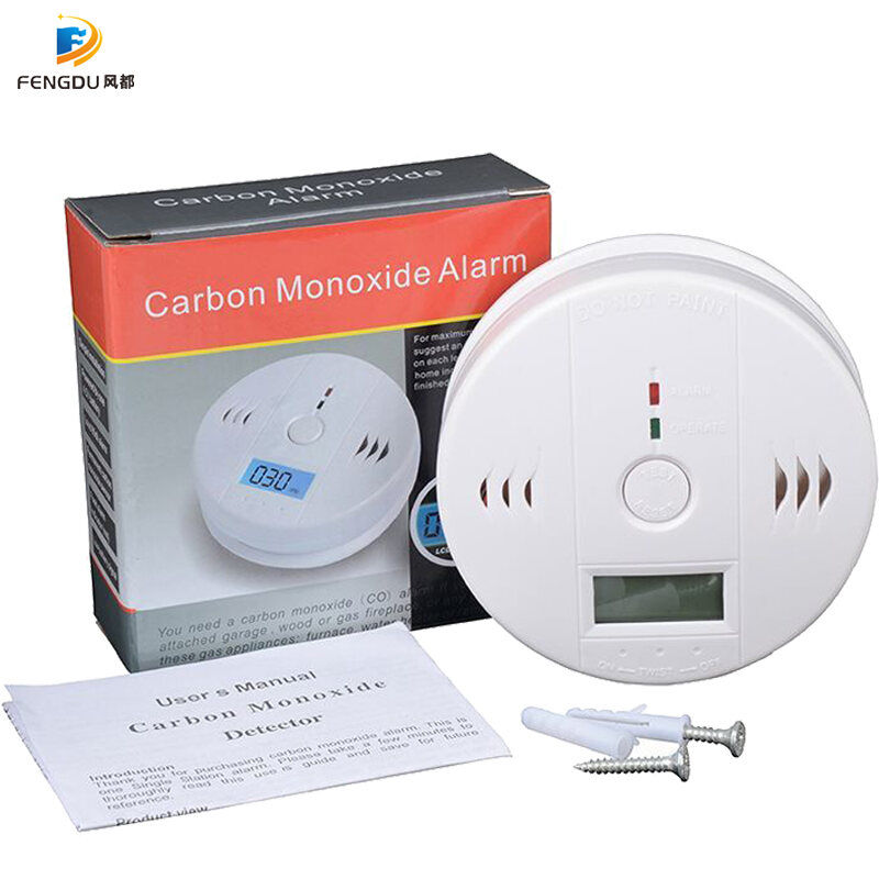 Security Loud 85db Photoelectric Carbon Monoxide Detectors CO Gas