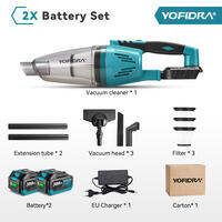 650ML 2 IN 1 Cordless Electric Vacuum Cleaner 12000Pa Car Vacuum Cleaner 1500W Rechargeable Household Cleaning Vacuum Cleaner Power Tool For Makita 18V Battery Pin