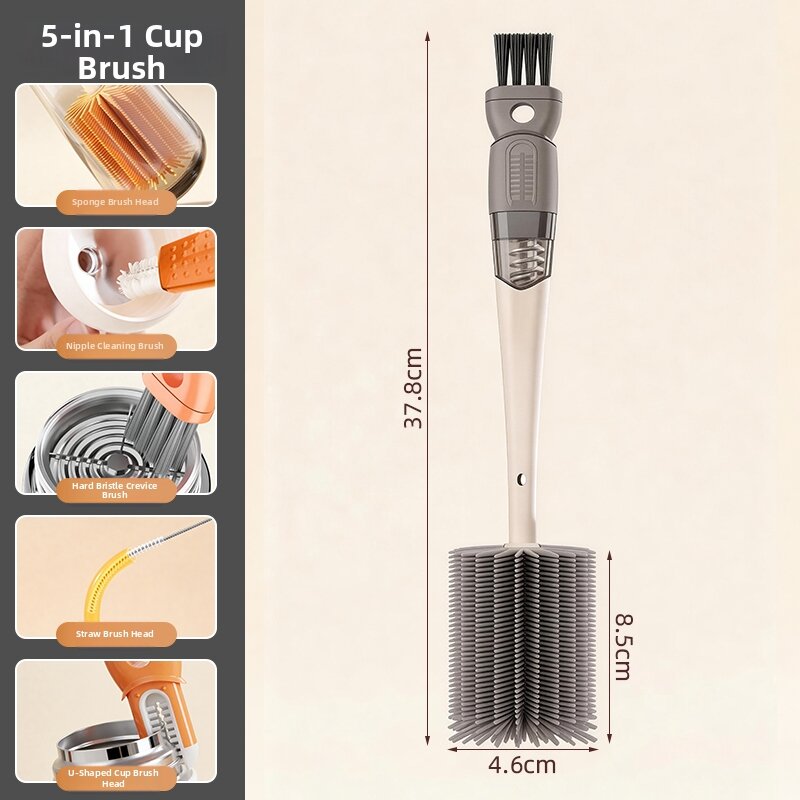 youqin | Multi-function Insulated Cup Lid Cleaning Brush 5-in-1