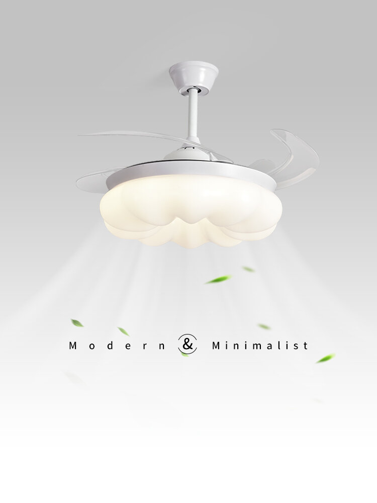 MR.LAMP | Silent Large Wind Power Integrated Variable Frequency Ceiling Fan Light for Living Room Harga 248 Ringgit*Penghantaran Percuma