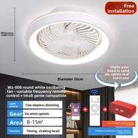 CHIGO | Smart Ceiling Fan Light with Oscillation for Bedroom