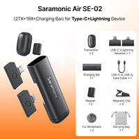 Saramonic Air SE ไมค์ลอยไร้สาย ติดเสื้อ ไมโครโฟนแบบมือถือ ไมค์ตัดเสียงรบกวน AI ไมค์ลอยไร้สายแท้ สำหรับ Vlog iPhone Android Osmo Action iPhone 15/16/17