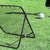 Soccer Bounce Back Net with 20 Elastic Ropes Kickback Football Practice Net Rebound Net Beginner Training Aid