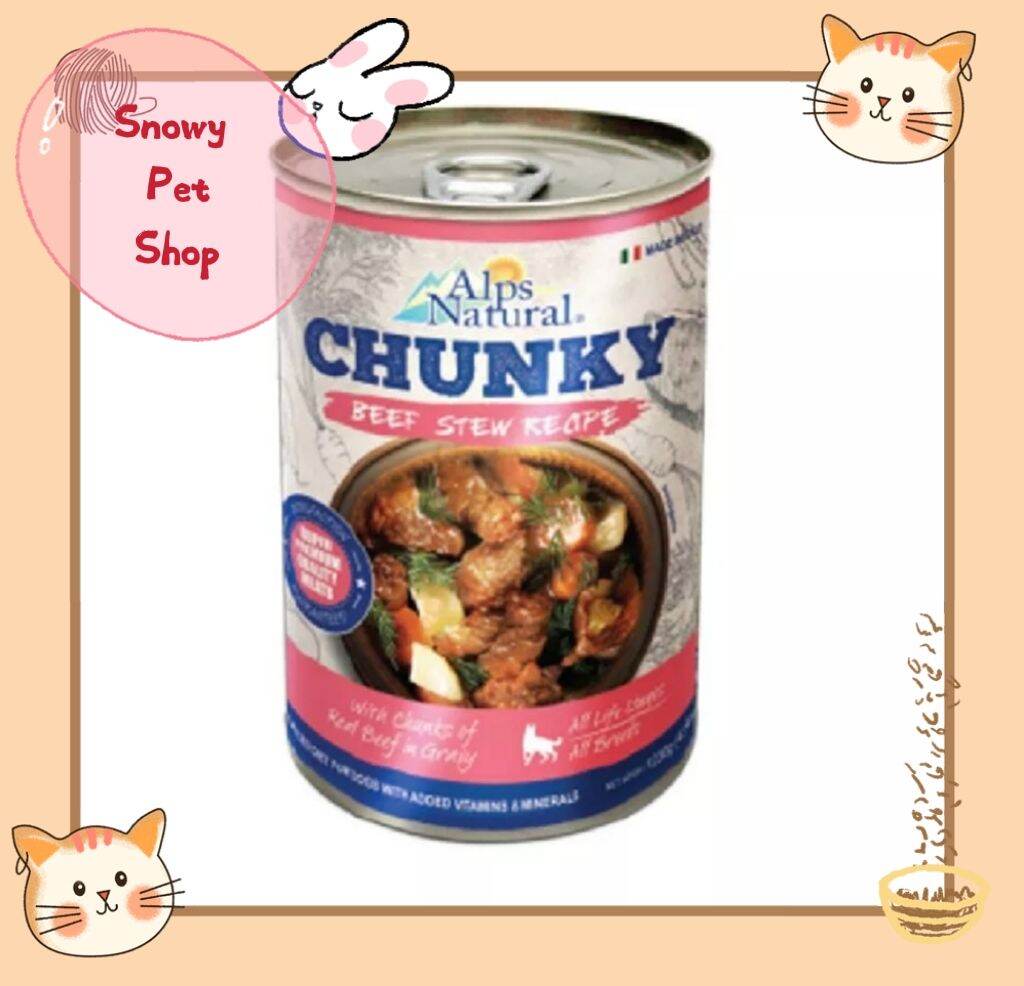 Alps Natural Chunky Stew Dog Canned Food 415g Dog Wet Food Can Food