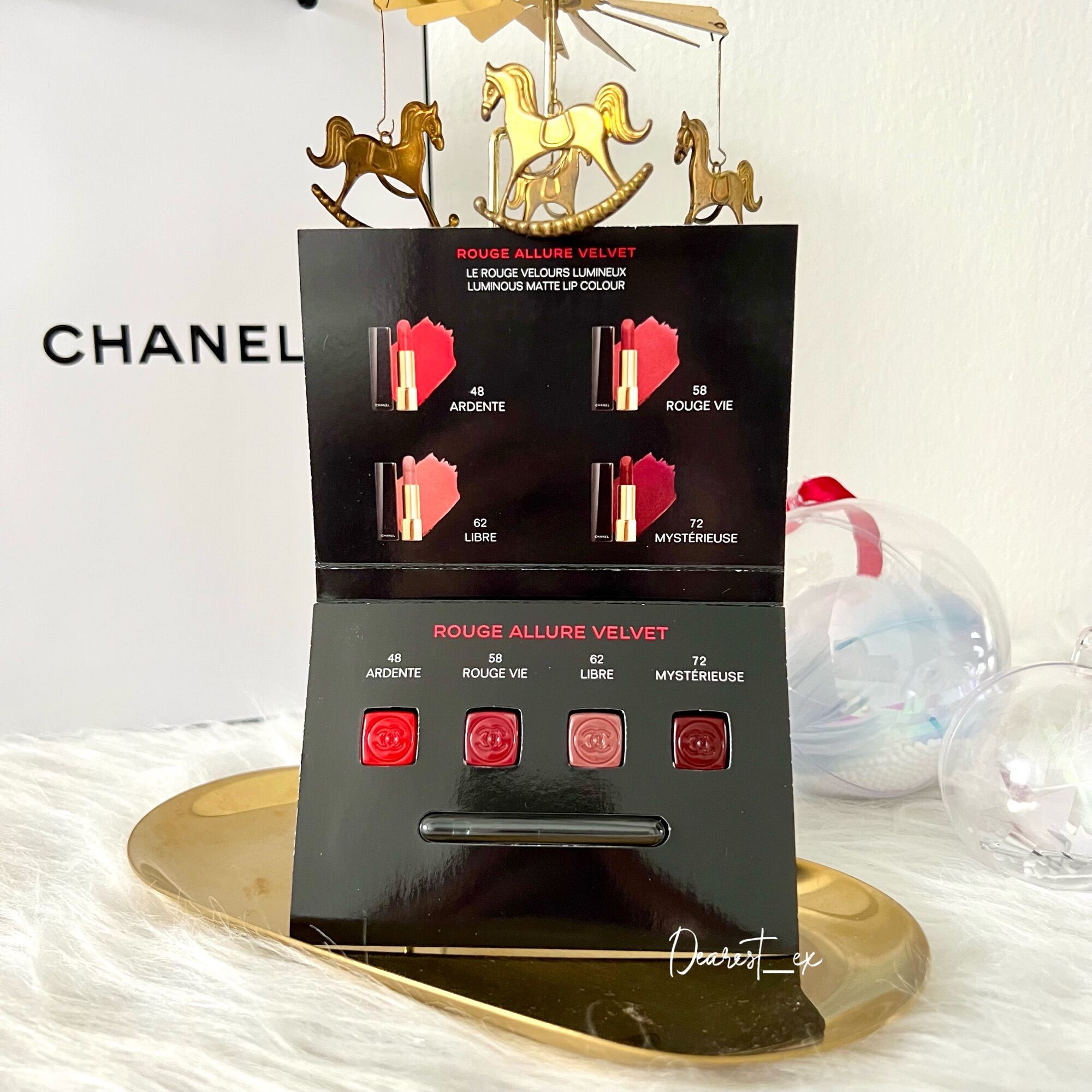 CC_CHANEL Rouge Allure Velvet Lipstick Lip Bubble Sample Tester