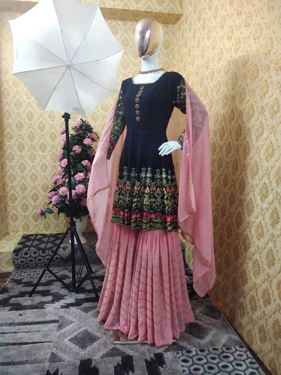 long sleeve punjabi suit